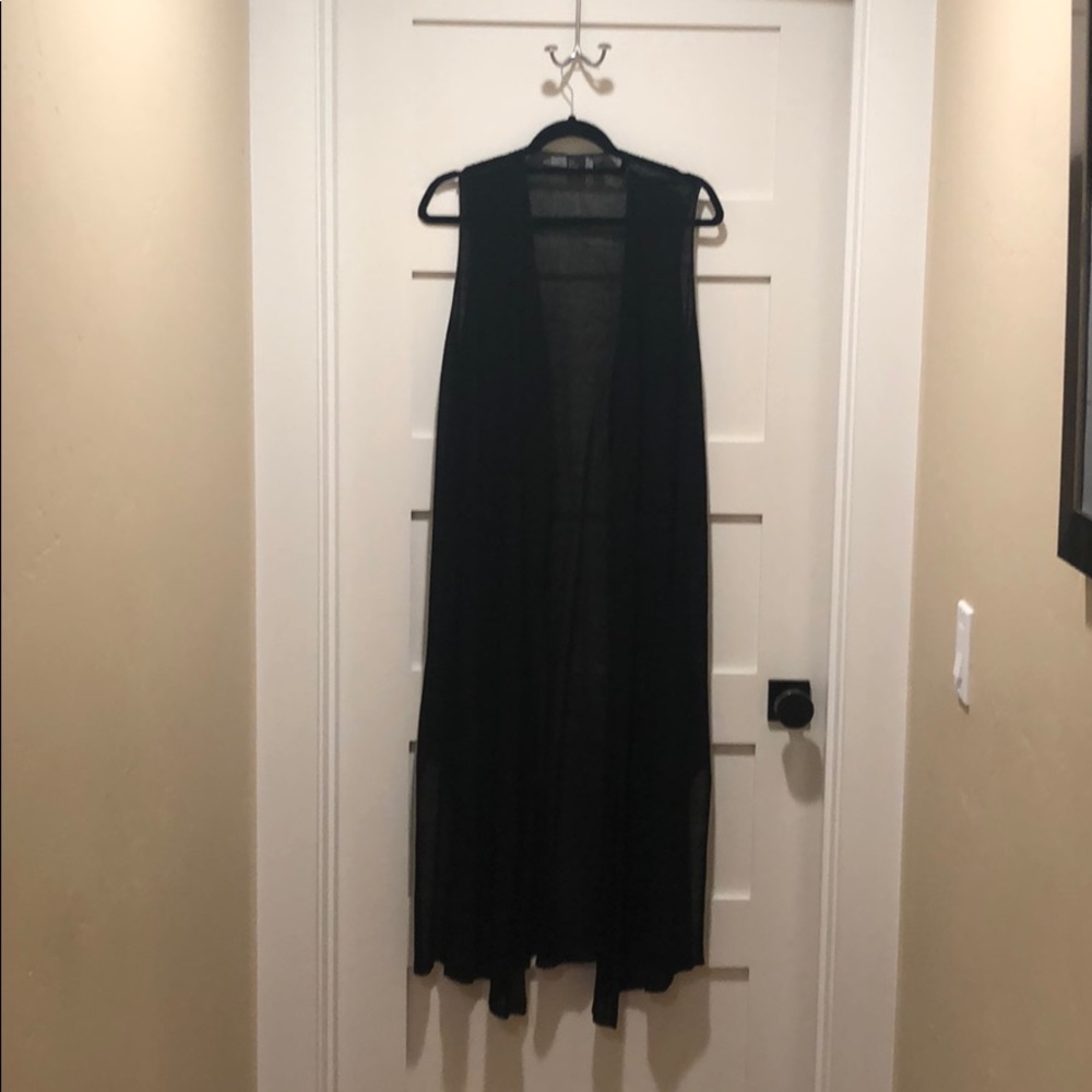 Eileen Fisher long cardigan vest. Worn 2x